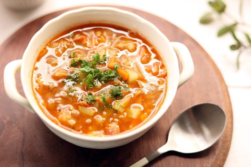 vegan red lentil soup